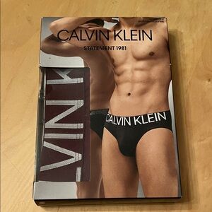 Calvin Klein Statement 1981 Black Briefs